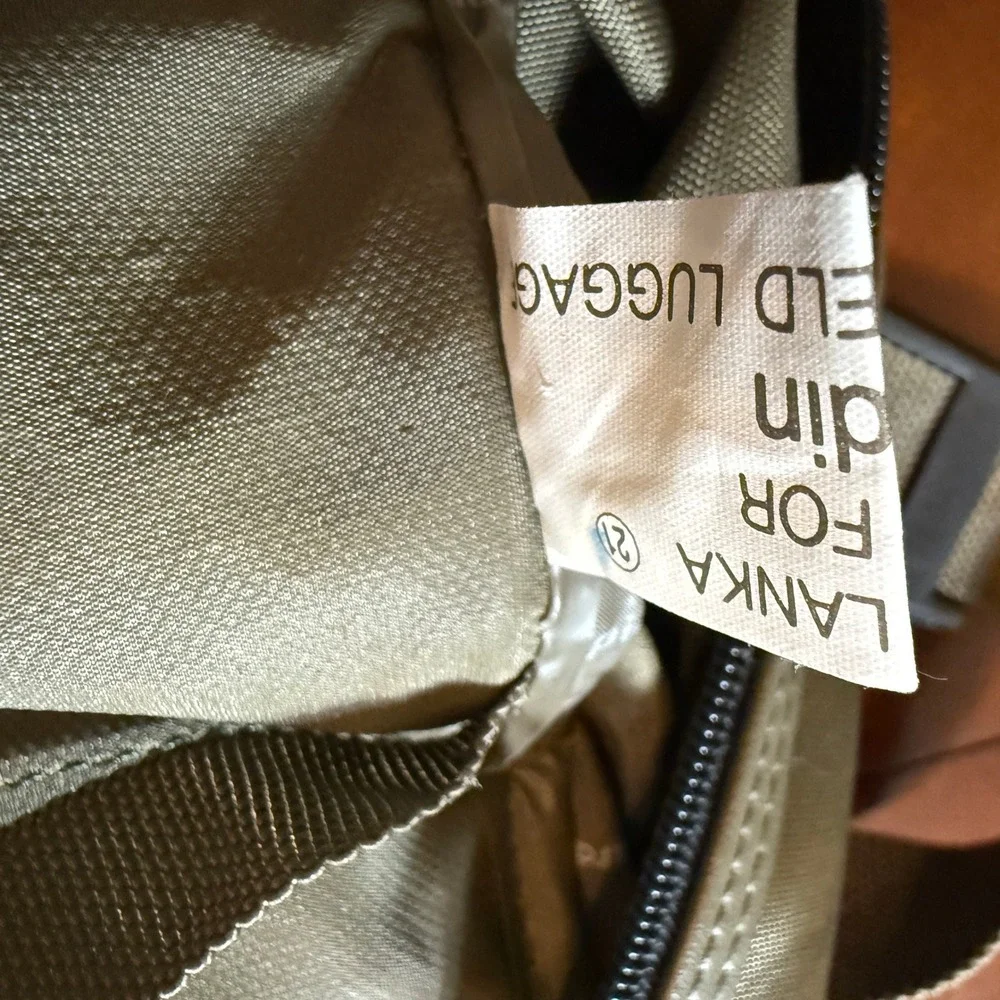 Pierre Cardin vtg Olive Green Nylon Garment Bag Travel Suit Carrier H Rosenfeld‎
